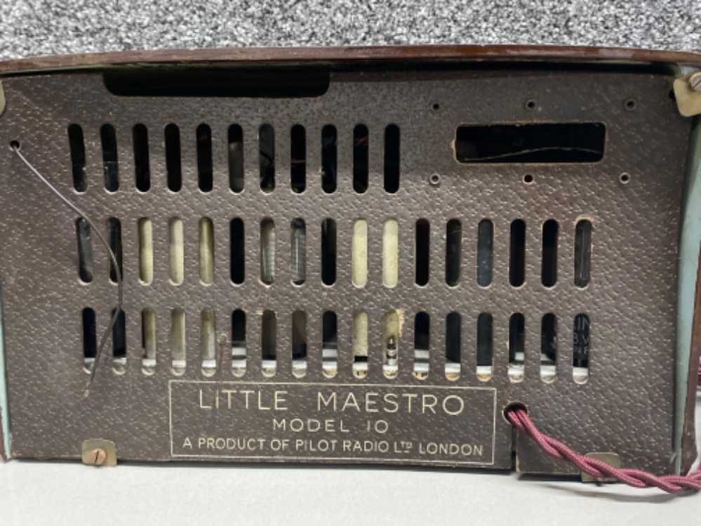 Vintage Bakelite Radio “Little Maestro” model 10, a product of Pilot Ltd London, in working - Image 3 of 3