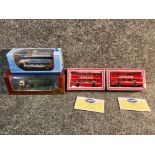 4x diecast vehicles to include 2 limited edition corgi Superliner buses and Stagecoach