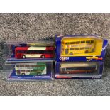 4 diecast buses to include limited edition Corgi buses