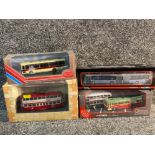 A lot containing diecast vehicles to include Romer tram and Northern bus