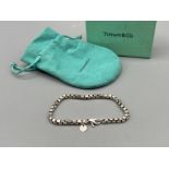 Tiffany & Co sterling silver bracelet in pouch and box