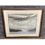 Framed watercolour signed & dated bottom left by artist Horsfield 1997 - 39x29cm