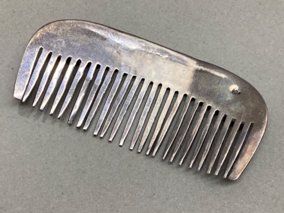 Vintage silver (925) & Marcasite comb - 9.6g gross - Image 2 of 2