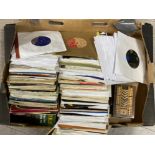 Box containing a large quantity of 45s from the 60s & 70s