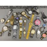 Mixed lot of ladies & gents wristwatches