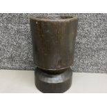 Early 1900’s African iron wood mortar (Heavy)