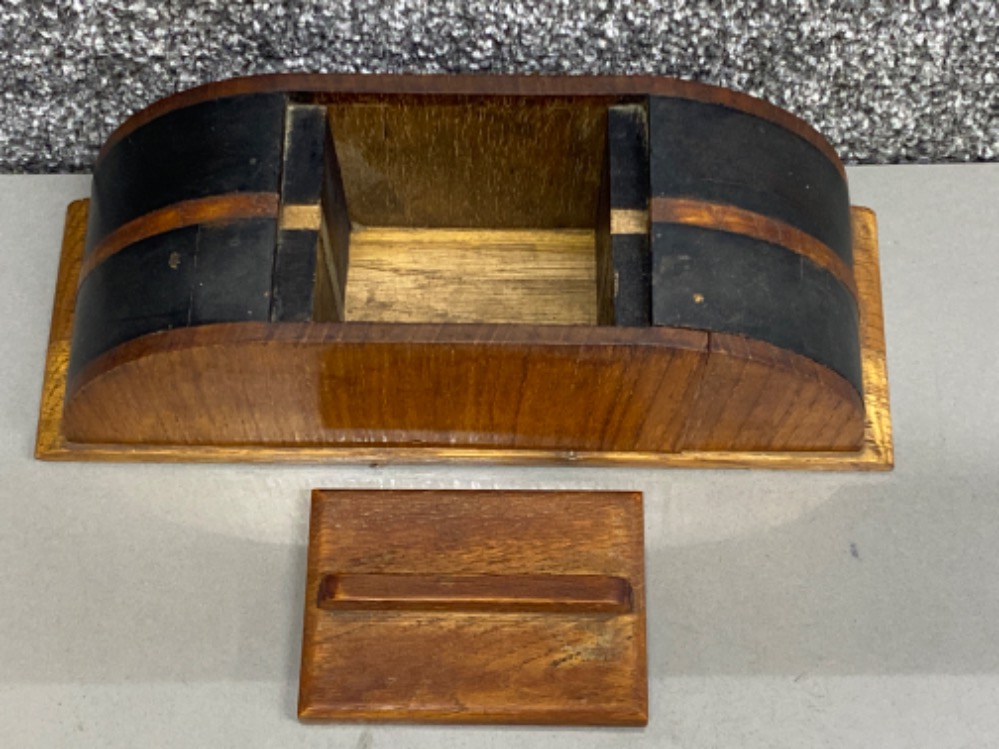 Art Deco (1930’s) wooden tea caddy - Image 2 of 2
