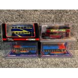 4x diecast Corgi limited edition buses