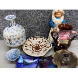 Lot comprising of miscellaneous pieces of studio pottery etc
