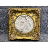 Edward William Wyon (English 1811-1855) a relief carved marble plaque in superb gilt frame - full