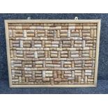 Wine enthusiasts hand made cork wall hanging pin board - 60x45.5cm