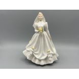 Royal Doulton HN 3284 Bride (white)figurine, in good condition