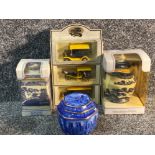 A lot containing 3 Ringtons diecast vehicles and 3 Ringtons pottery