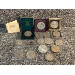 16 commemorative coins to include festival of Britain, the Olympics etc