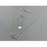 Silver Thomas Sabo bracelet & Oliver Bonas gold plated pendant necklace