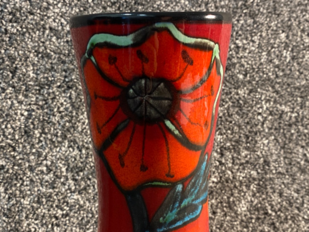 Contemporary Poole pottery vase poppy field height 28cm in original box - Bild 3 aus 4