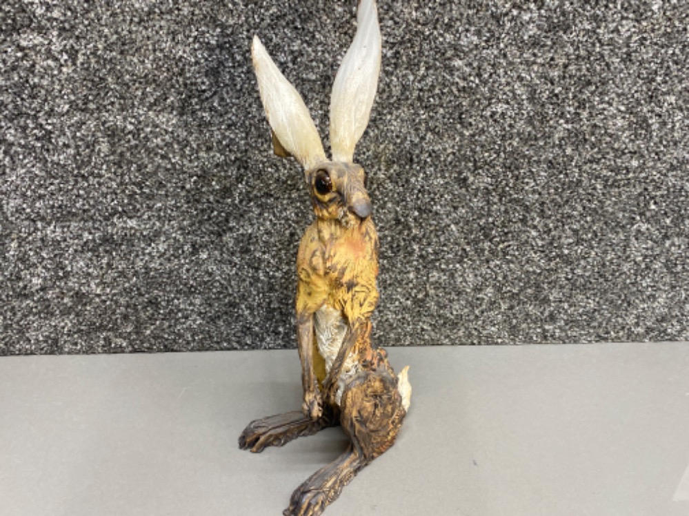 Vintage Rare studio pottery rabbit sculpture signed to base and dated 1996