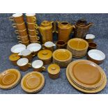 Box containing Hornsea “Saffron pattern” coffee set