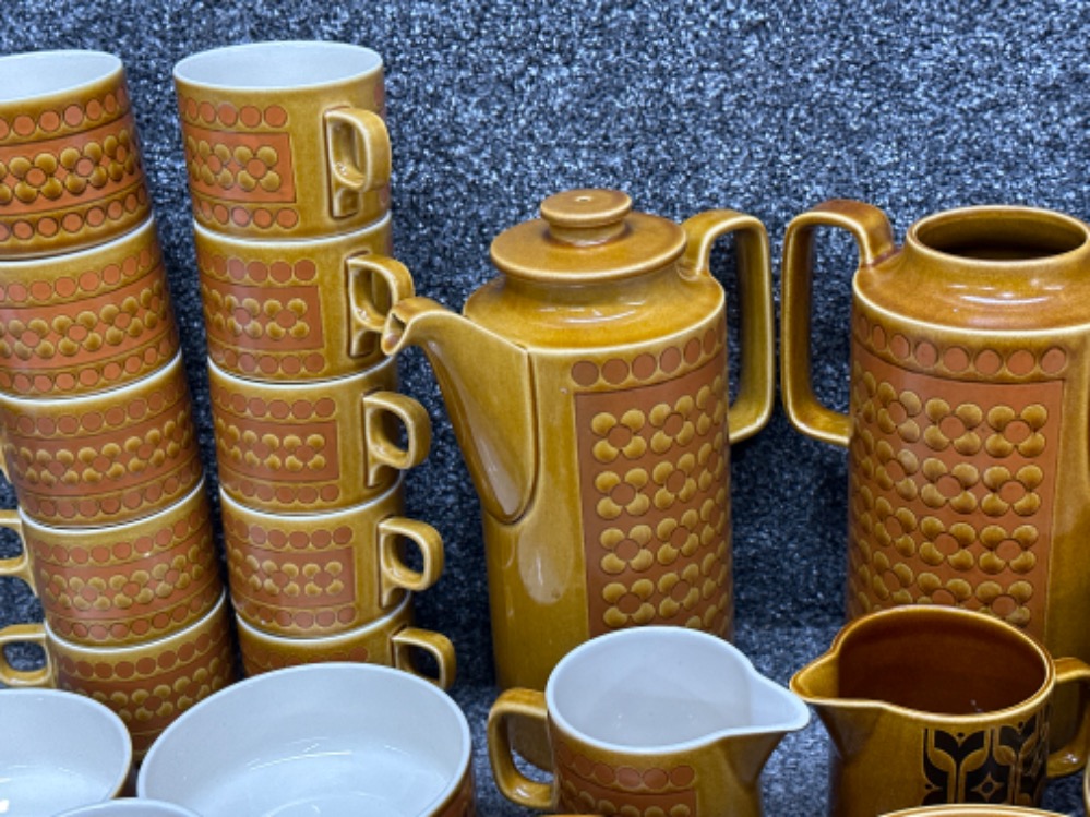Box containing Hornsea “Saffron pattern” coffee set - Image 2 of 3