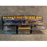 9x eaglemoss Batman automobilia diecast cars and matching magazines with original boxes