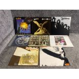 Lot containing vintage LP records to include Whitesnake and Led Zeppelin
