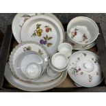 Collection of Royal Worcester Evesham oven to table ware