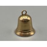 9ct gold hallmarked Bell charm/pendant (.70g)