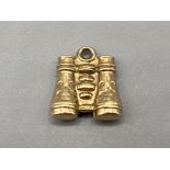 9ct gold hallmarked Binoculars charm/pendant (0.56g)