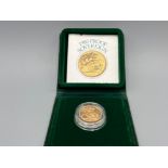1980 full sovereign coin proof cased and certificate