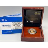 2015 gold proof £2 Brittannia cased and certificate coin