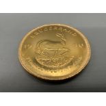 1980 gold krugerrand coin