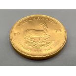 1974 gold krugerrand coin