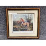 Michael Lyne limited edition print ‘The huntsman’ number 163/399 (67cm x 63cm)
