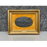 Rare Wedgwood black basalt jasperware wall plaque