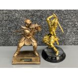 2 x samurai figures
