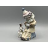 Lladro 5278 ‘Pierrot playing’ in good condition