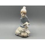 Lladro 4676 ‘Shepherd with lamb’ in good condition