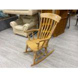 Large pine rocking chair
