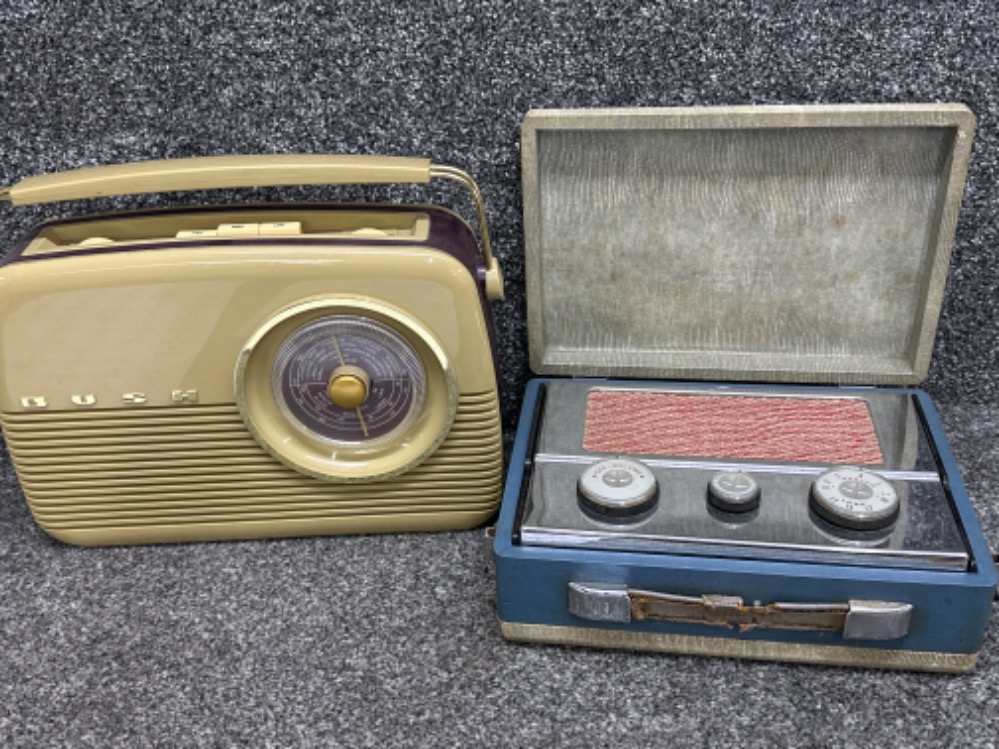 Vintage Pye radio & Vintage Bush radio both in good working condition