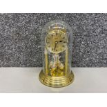 Royale Quartz 85 “Westminster” Anniversary clock with glass dome