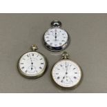 3 various pocket watches