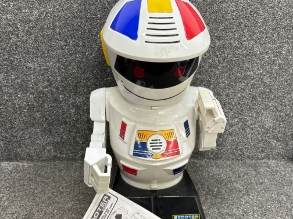 Vintage Scooter 2000 radio control robot with electronic sound and lights