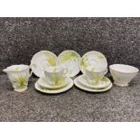 40 piece hand painted tea set by Royal Stafford