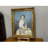 Gilt framed print of Queen Elizabeth II