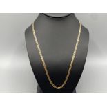 9ct gold snake link chain (11.12g) 56cms