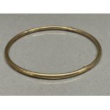 9ct yellow gold slave bangle - 3.9g