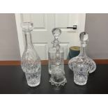 6 x Crystal items includes decanters and bell