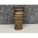 Early 1900’s copper 3 handled vase