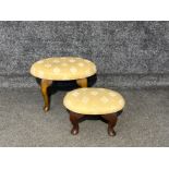 2x matching footstools - large & small