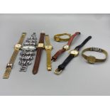 Collection of eight assorted ladies watches